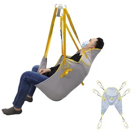 Patient Lift Sling Universal Full Body Mesh Sling for Showering Transfer Sling Home Use - Supports up to 500 lbs