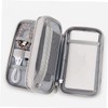KOMBIUDA Multi Functional Electronic Organizer Bag Double Layer Cable Storage