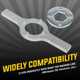 Seentech TB123A Spanner Wrench Compatible With Whirlpool GE Washing machine - Repalces: TB123A, TJ90TB123A, AP4503397, 1021707, 2020913, 22038313, 38313, 41-123, 70110, ERTB123A, OVR23A, TB123.