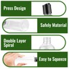 rietegio 10PCS 100ml Plastic Bottles Clear Mini Travel Containers with