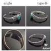 Jotml Men's Bangle, Turquoise Accessories, Indian Jewelry, Leaf Pattern, Bohemian,