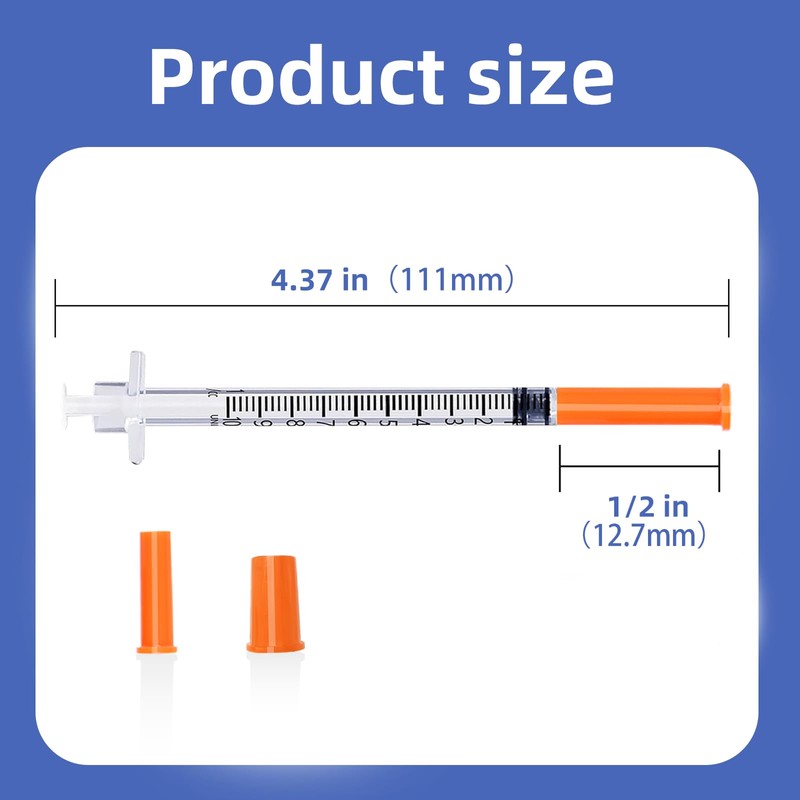 31G 1ml 1/2 Inch Lab Supplies, Disposable Individual Package, Pack