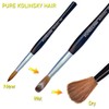 Acrylic Nail Brush Kolinsky,100% Pure mink Sable brush with Ebony