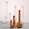 PEKYBIO 50ML Volumetric Flask Set|ASTM Class A 3.3 Borosilicate Glass|Polypropylene