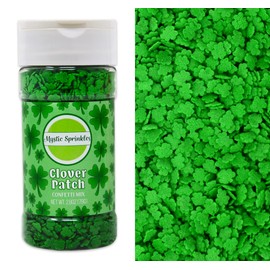 Mystic Sprinkles St. Patrick's Day Sprinkle Mixes (Clover Patch Confetti 2.8oz)
