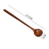 DFsucces Spoon Long Natural Wood Stirring Spoon No Glue High