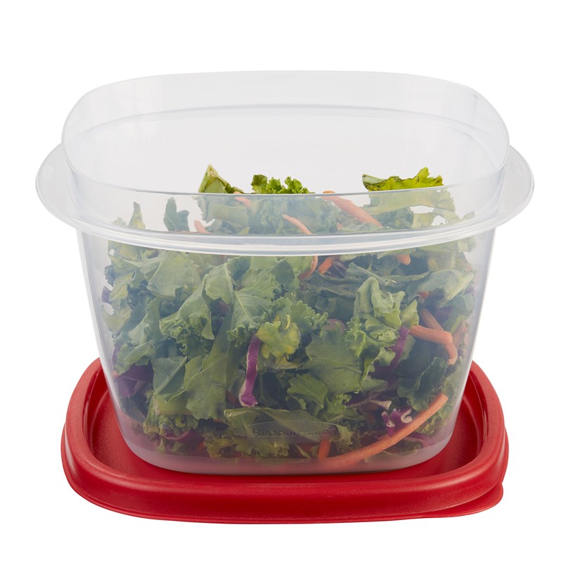 Rubbermaid Easy Find Lid 7-Cup Food Storage Container, Red