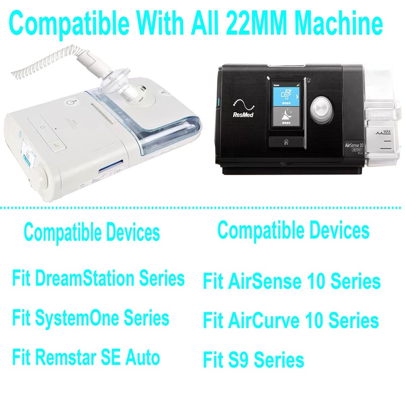 Universal CPAP Inline Filter - CPAP Filters Compatible with ResMed,Dream