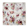 Kebocis - Pañuelo cuadrado con bolsillo floral para hombre, Blanco