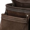 TOUGH MASTER Leather Tool Pouch, 4 Multi Pockets Suede Buffalo