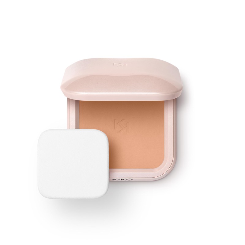 KIKO Milano Skin Lover Refining Face Powder Foundation 08, Feuchtigkeitsspendende,