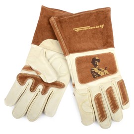 Forney 53411 Signature Men's Welding Gloves, X-Large, White/Brown