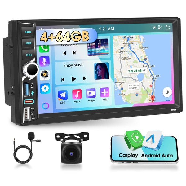 Motorsi 7 Inch 8 Core [4+64G] Double Din Car Stereo