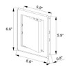 Awenta 150 x 150 mm Plastic Access Panel Door -