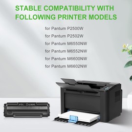 PB-211 Toner Cartridge Replacement for Pantum PB211 PB-211EV PB-210 Toner Compatible for Pantum P2502W M6552NW P2500W M6550NW M6500NW M6600NW M6602NW Printer Ink (Black,1-Pack)