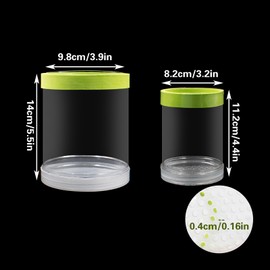 Floating Fish Breeding Isolation Box Fish Tank Breeding Box Aquarium for Baby Fish, Betta Shrimp, Clown Fish, Guppies (Green, Large)