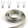 Tinned Flat Copper Braid Cable,13mm Flat Copper Braided Ground Strap