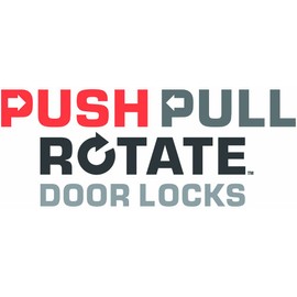 Brinks Push Pull Rotate Door Locks Alwood Passage Hall/Closet Lever and Deadbolt Combo Pack, Polished Brass, 23092-105