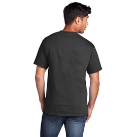 Port & Company Co. Men's 5.4-oz. Cotton Crewneck T-Shirt Jet Black