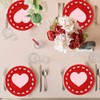 100 Pcs Valentine's Day Paper Bowls Disposable Serving Bowls Red