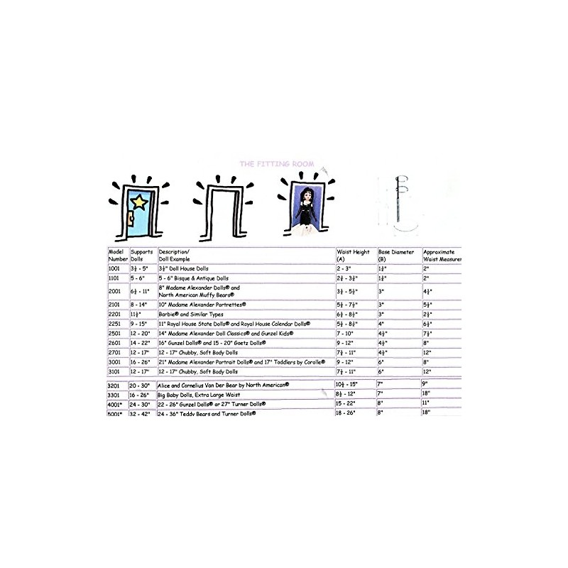 Kaiser Metal Doll Stand For Dolls 8 To 14 Inches