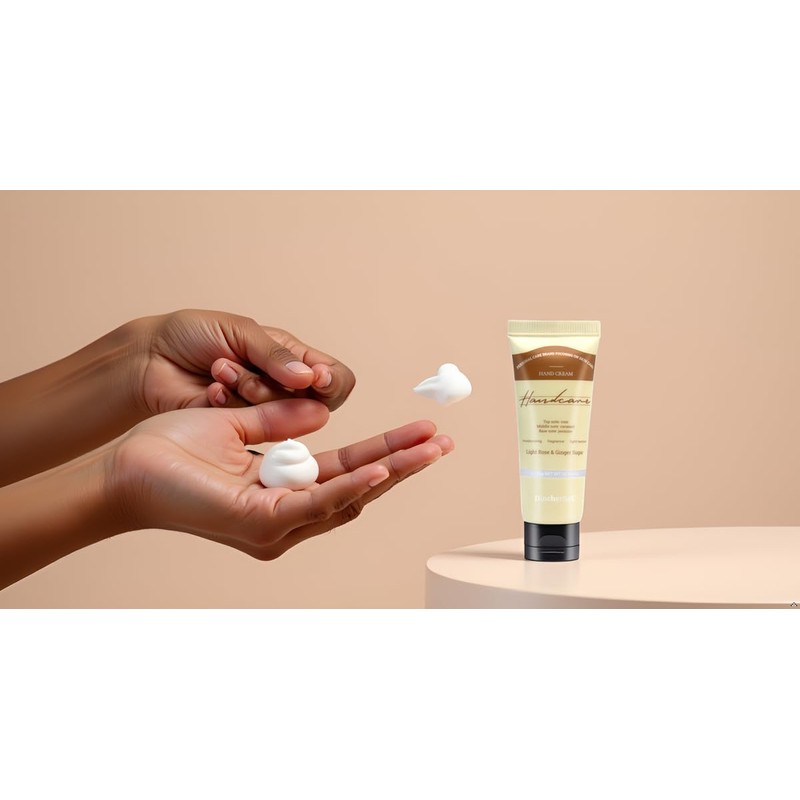 100 Pack Light Rose & Ginger Sugar Hand Cream Bulk
