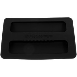 Silicone Toaster Dust Cover 2 Slice Toaster Lid Electric Bread Maker Upper Cover Toaster Machine Top Cover for Bread Machine Part Accessories （Black）