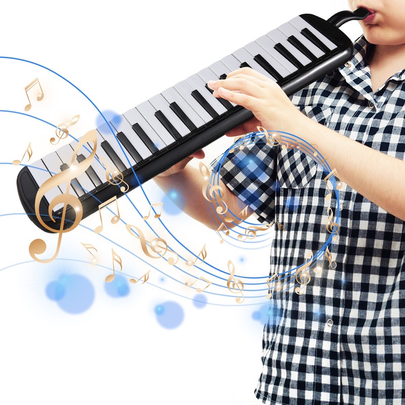 37 Keys Melodica Instrument Melodica Air Piano Keyboard with 2
