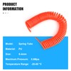 ERGAOBOY Recoil Pneumatic Hose, 6 m Red Coil Spring Hose,