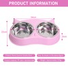YXQ Dog Bowls Double Dog Water and Food Bowls Stainless