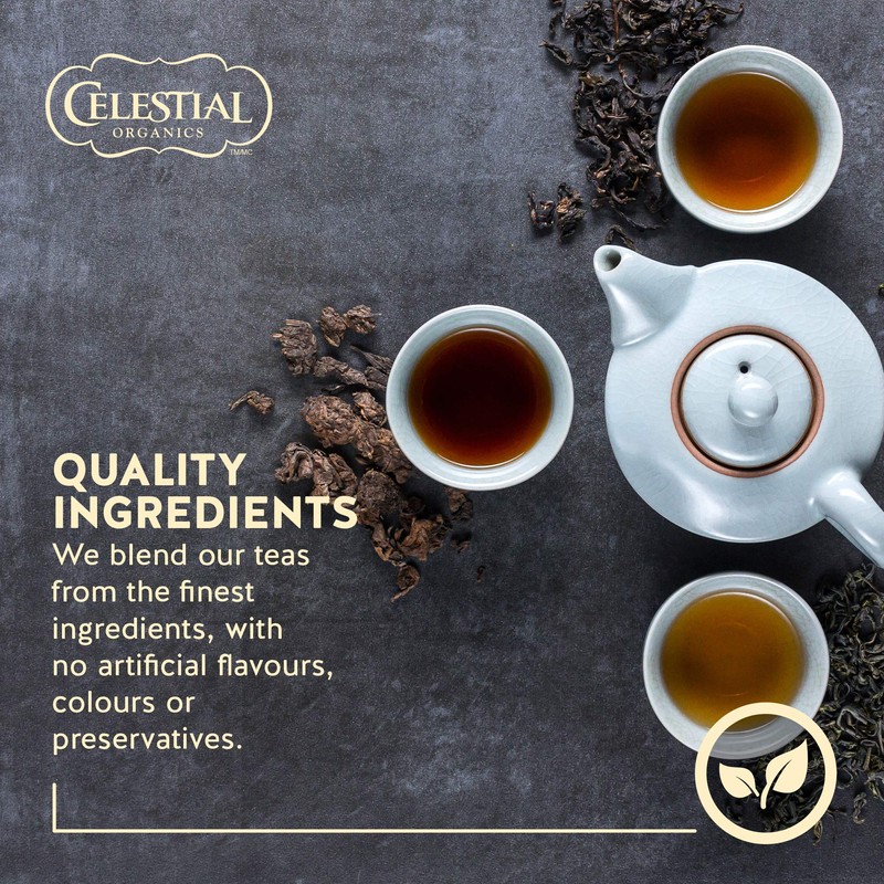 Celestial Seasonings Ginger & Turmeric Organic Herbal Tea, 18 Tea