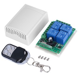 Wireless Remote Control Momentary Switch System Sender & Empfänger mit Empfänger Relais Smart House Equipment für Haus Garagentore Verwenden DC12V 4-CH 433 MHz