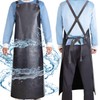 SHEOMERN Waterproof Rubber Apron, 48" XL Anti-Tear Heavy Duty Vinyl
