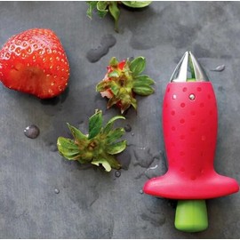 Strawberry Stem Remover Tool, Plastic Strawberry Knife Gadget, Berry Stalks Remover Knife