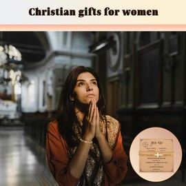 Christmas Christian Gifts for Women Catholic Birthday Gifts for Gf Her Valentines Day Anniversary Religious Gift Wife Faith Cross Bracelet Christening Baptism Holy Communion Confirmation Gift Ideas