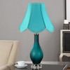 GO&SO Scalloped Lamp Shade Teal Lamp Shade -Bell Lampshades 6x13x10.6"(Spider)