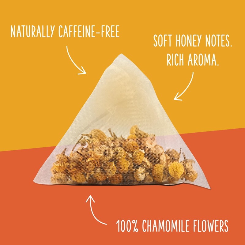 Two Leaves and a Bud Organic Chamomile Herbal Tea Bags,