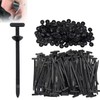 LZECJ 100Pcs Universal Automotive Zip Tie Retainer Clips, Nylon Push