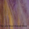 WISSMACH Stained Glass Sheet 705WO - Violet w/ streaks of Med AmBer & White Opal