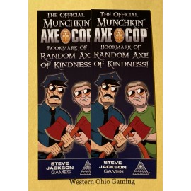 Steve Jackson Games Munchkin 2 x Axe Cop Act of Random Kindness Bookmark NEW Steve Jackson Games