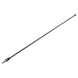 AntennaMastsRus - 15 Inch Black Antenna is Compatible with Ford F-150 (2009-2025) - Spiral Wind Noise Cancellation - Spring Steel Construction - Stainless Steel Threading