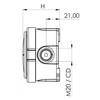 Wiska 10110636 Combi 304 3-221-413 BK Combi 304 Junction Box,