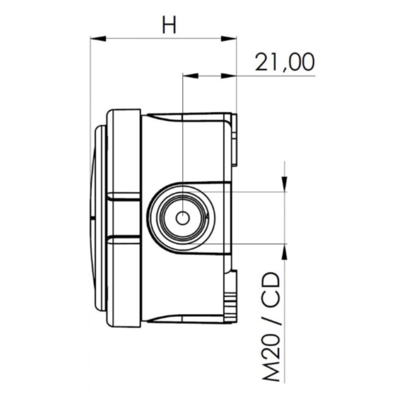 Wiska 10110636 Combi 304 3-221-413 BK Combi 304 Junction Box,