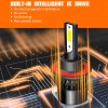 SHENKENUO 6000K Cool White H13 COB LED Headlight Bulbs High