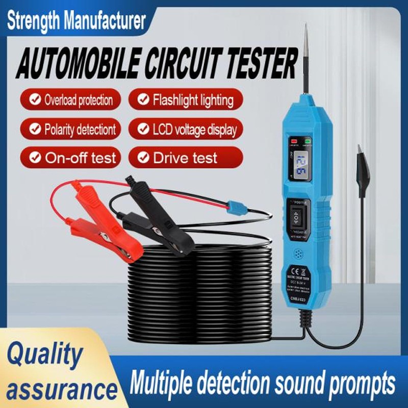 FLEXMAN DC 6~24V 8A Circuit Probe Tester, Multifunctional Car Circuit