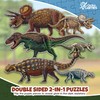 Tyrannosaurus Rex, Triceratoprs and Ankylosaurus Dinosaur Puzzle Bundle | 100-Piece