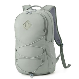 WANDF 15.6-Inch Laptop Backpack for Women Men Airline Approved Water Resistant Lightweight Travel Bag Casual Backpack for Weekender Business with Whistle Buckle & Elastic Strap (Dark Green)