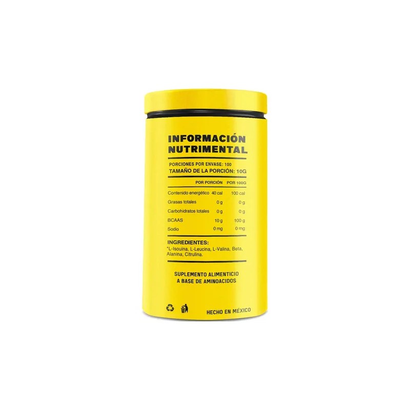 Aminoácidos BCAA Mr. Yellow Polvo Sabor Naranja 1kg Fitness