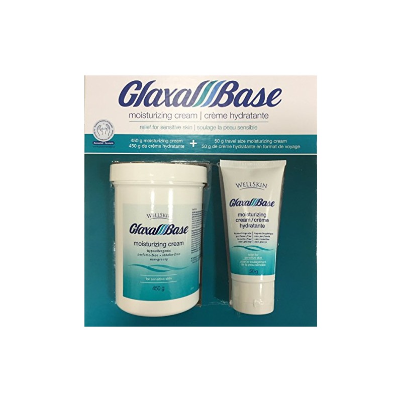 Glaxal BaseÂ Moisturizing Cream Value Pack 450g+50g travel size