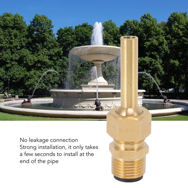 4 PCS Water Fountain Nozzles Pure Copper Large Hexagonal Direct